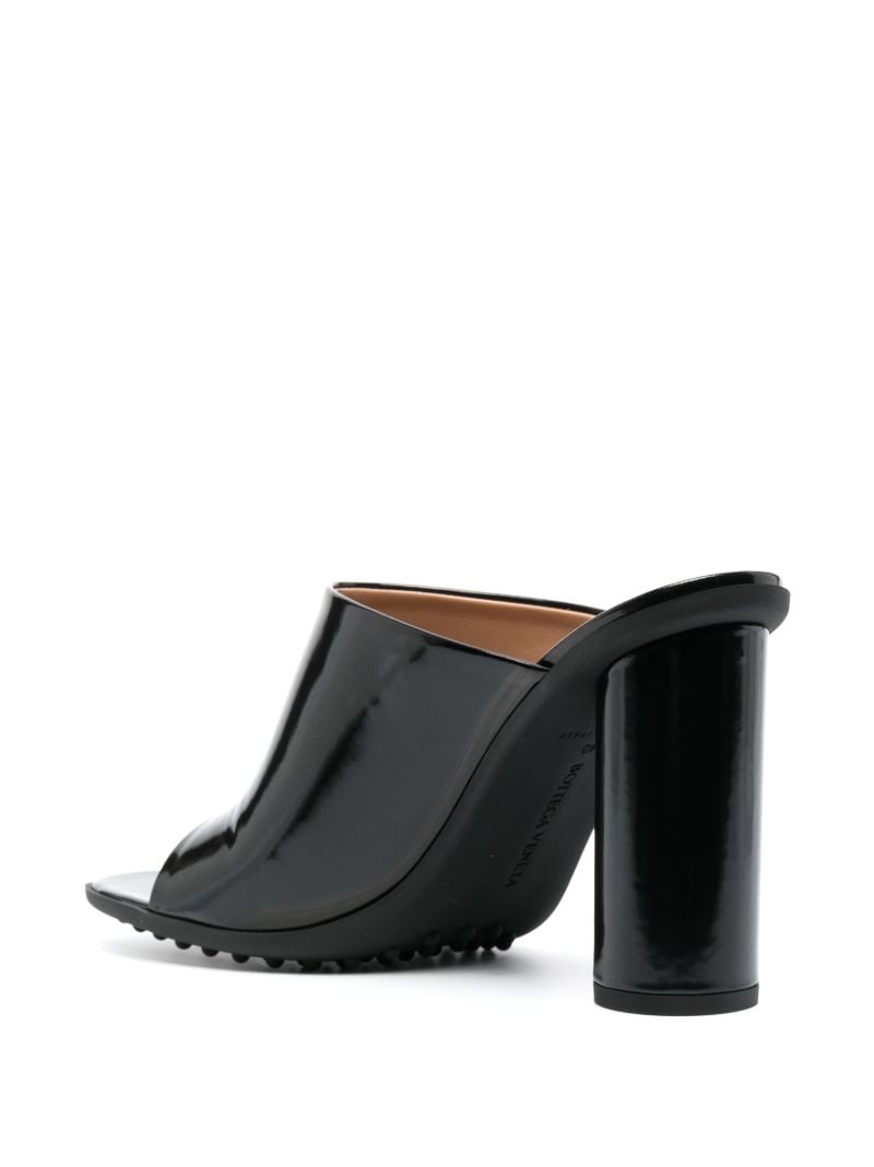 Black Atomic 90 Patent Leather Mules