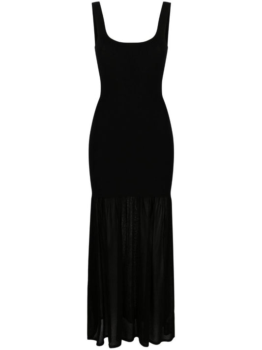 Black Knitted Maxi Dress