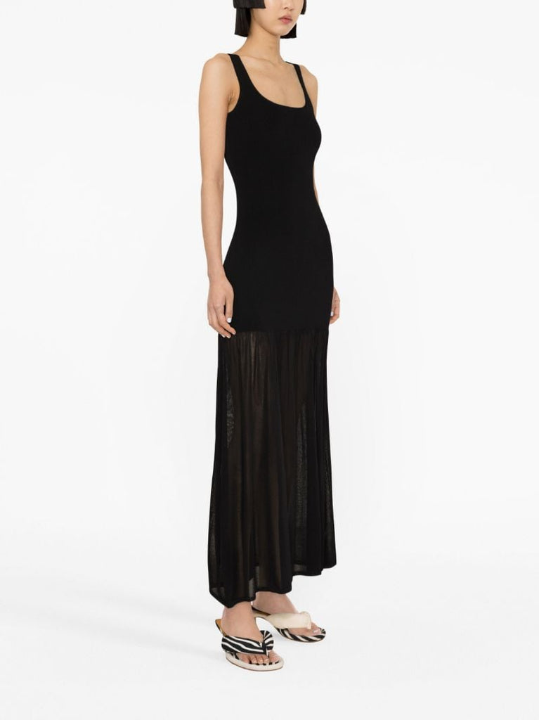 Black Knitted Maxi Dress