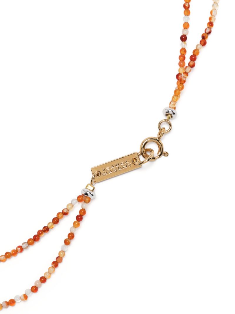 Gold-tone Malebo Beaded Choker