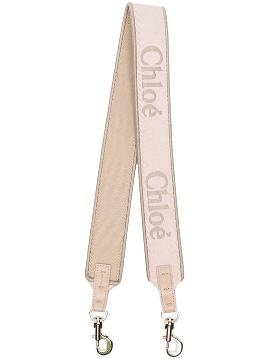 Neutral Logo Embroidered Bag Strap