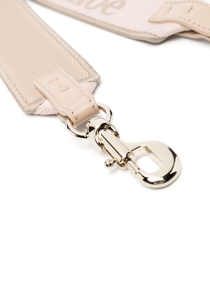 Neutral Logo Embroidered Bag Strap