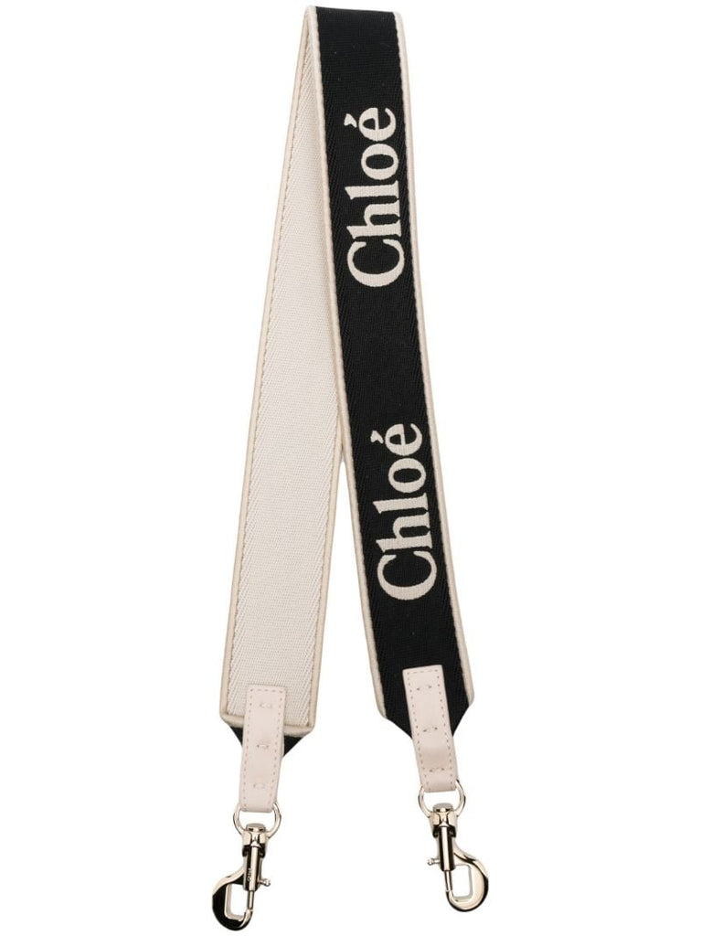 Black Logo Jacquard Bag Strap