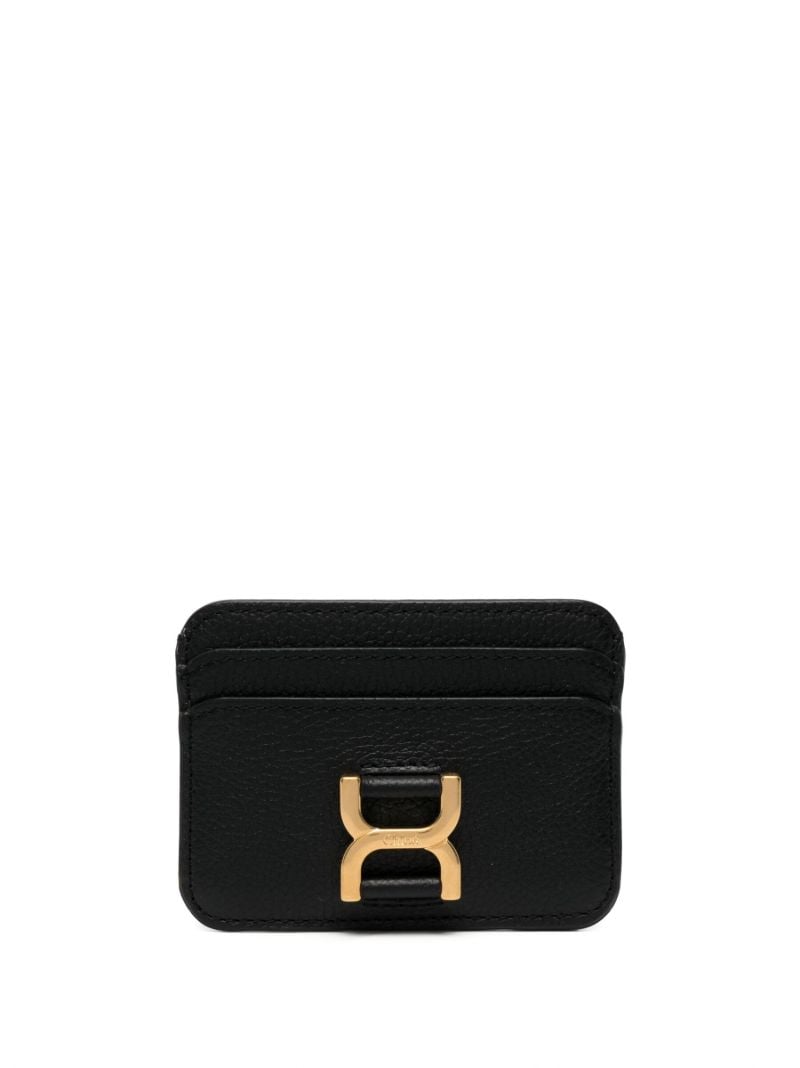 Black Marcie Leather Card Holder