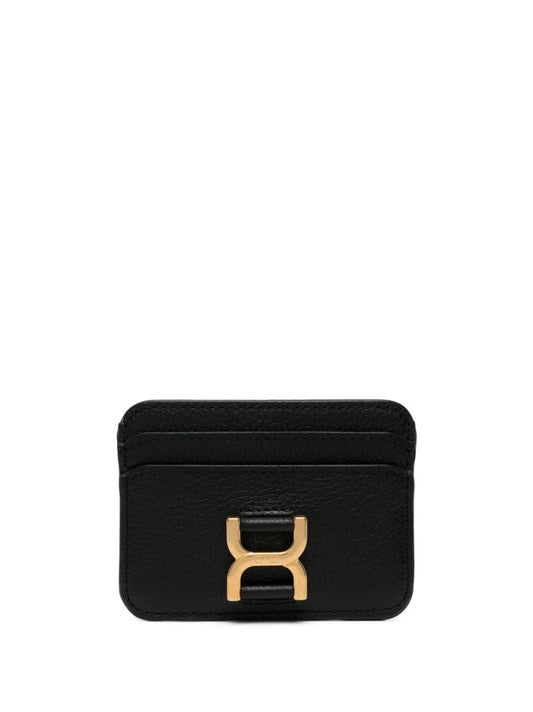 Black Marcie Leather Card Holder