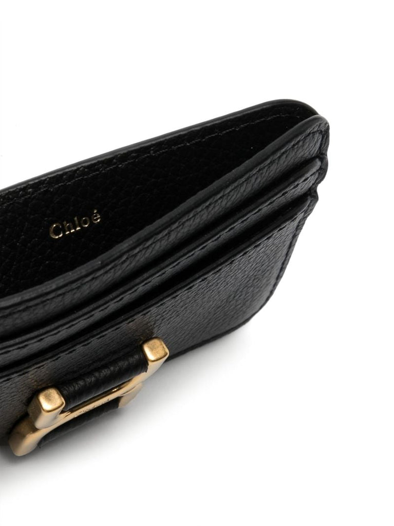 Black Marcie Leather Card Holder