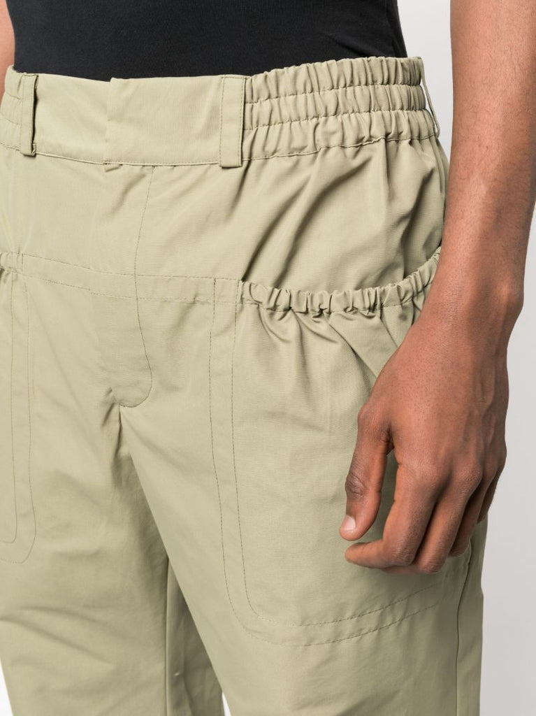 Green Straight-leg Trousers