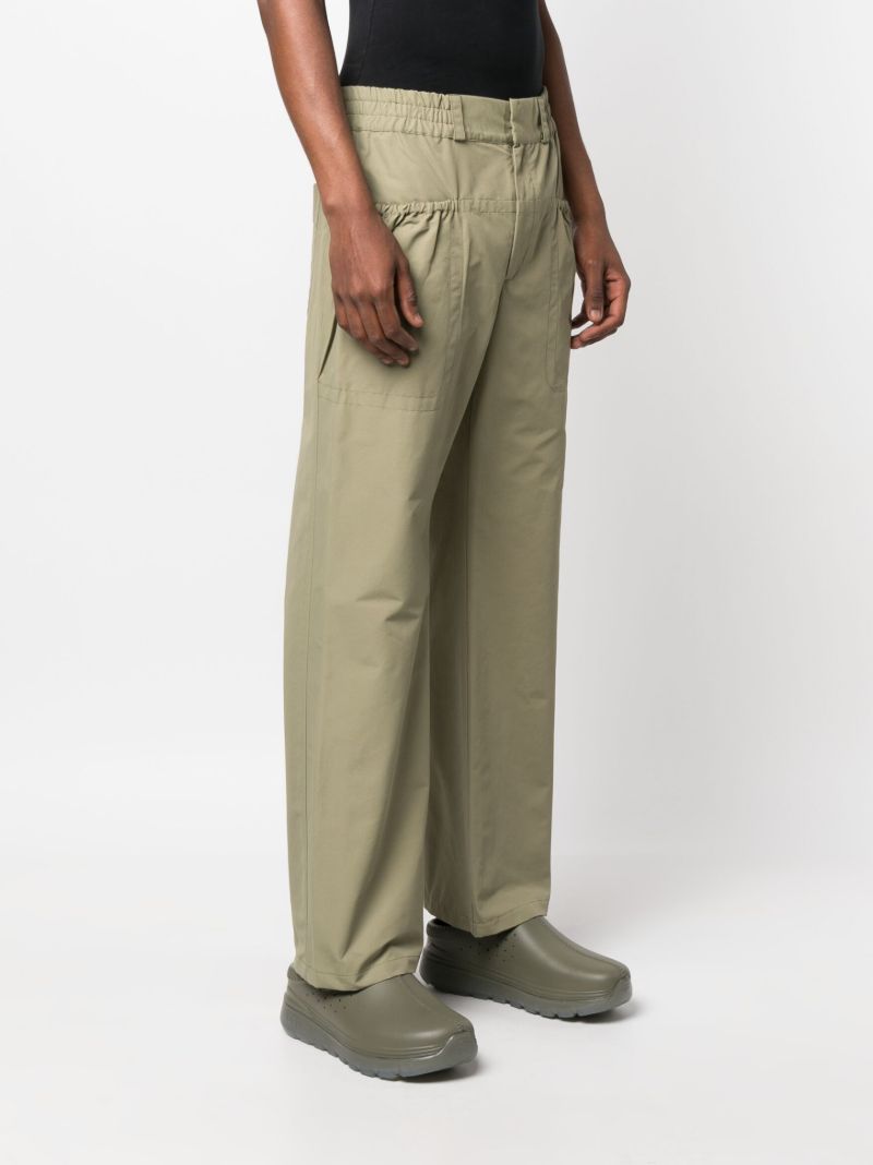 Green Straight-leg Trousers