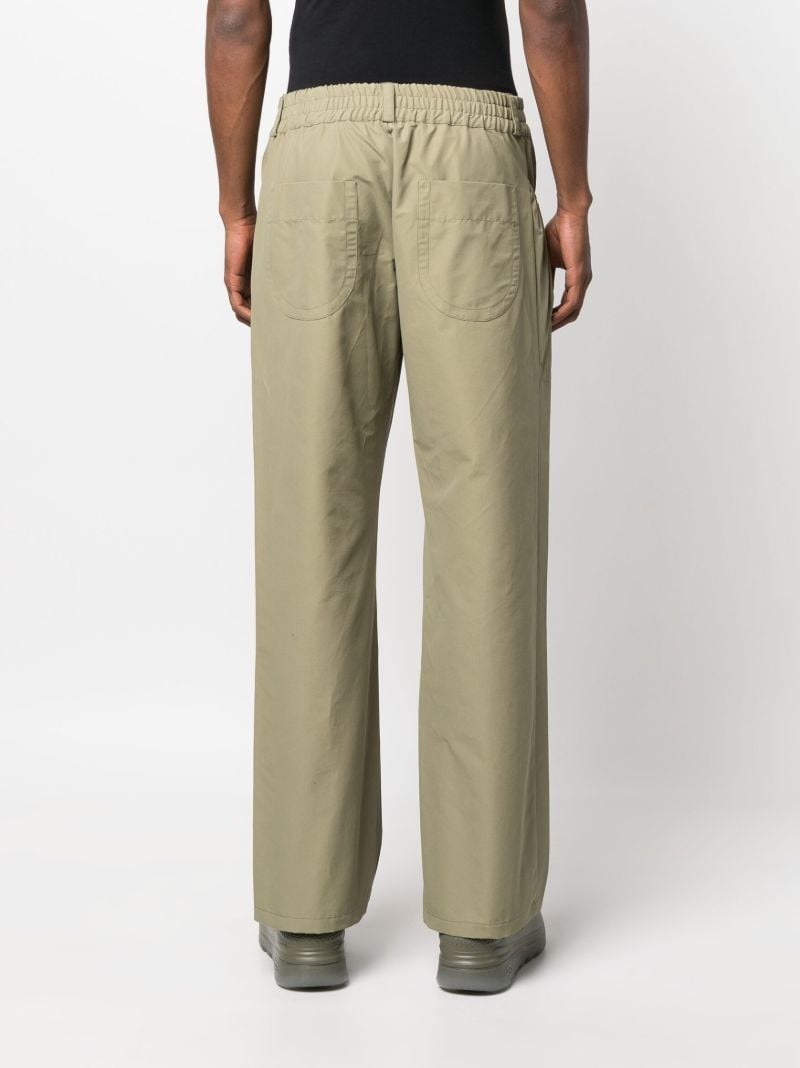 Green Straight-leg Trousers