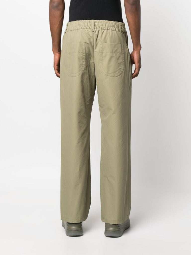 Green Straight-leg Trousers
