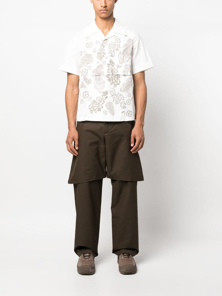 White Safari Paisley-print Shirt