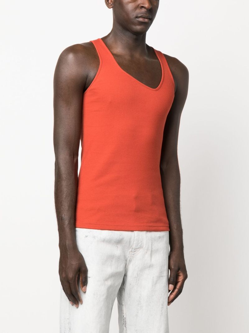 Red Y Neck 23 Cotton Vest