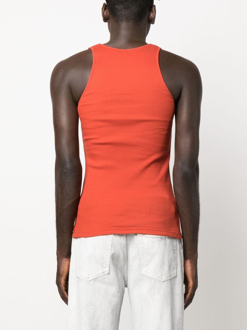 Red Y Neck 23 Cotton Vest