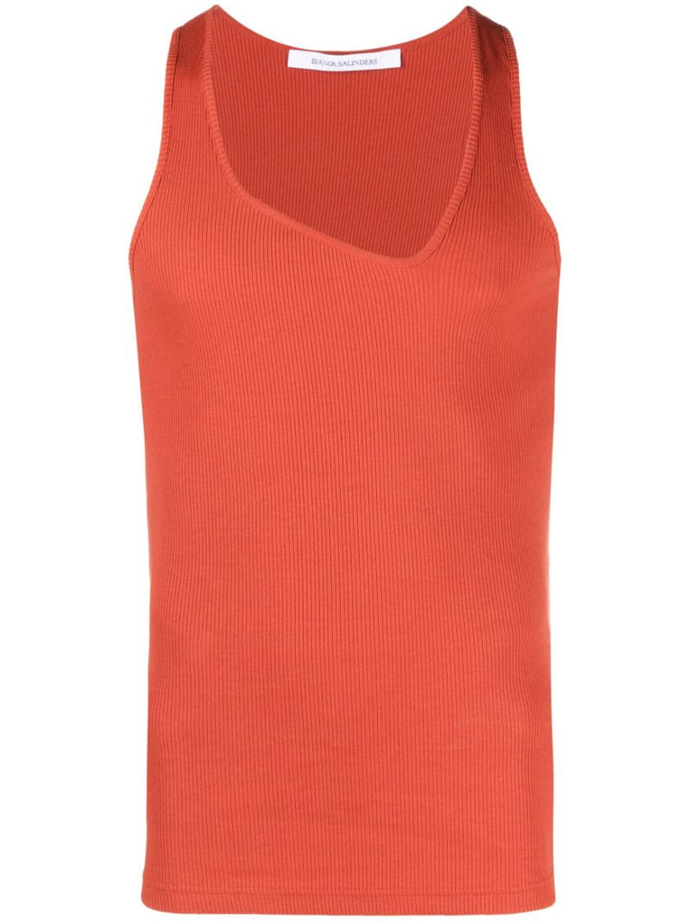 Red Y Neck 23 Cotton Vest