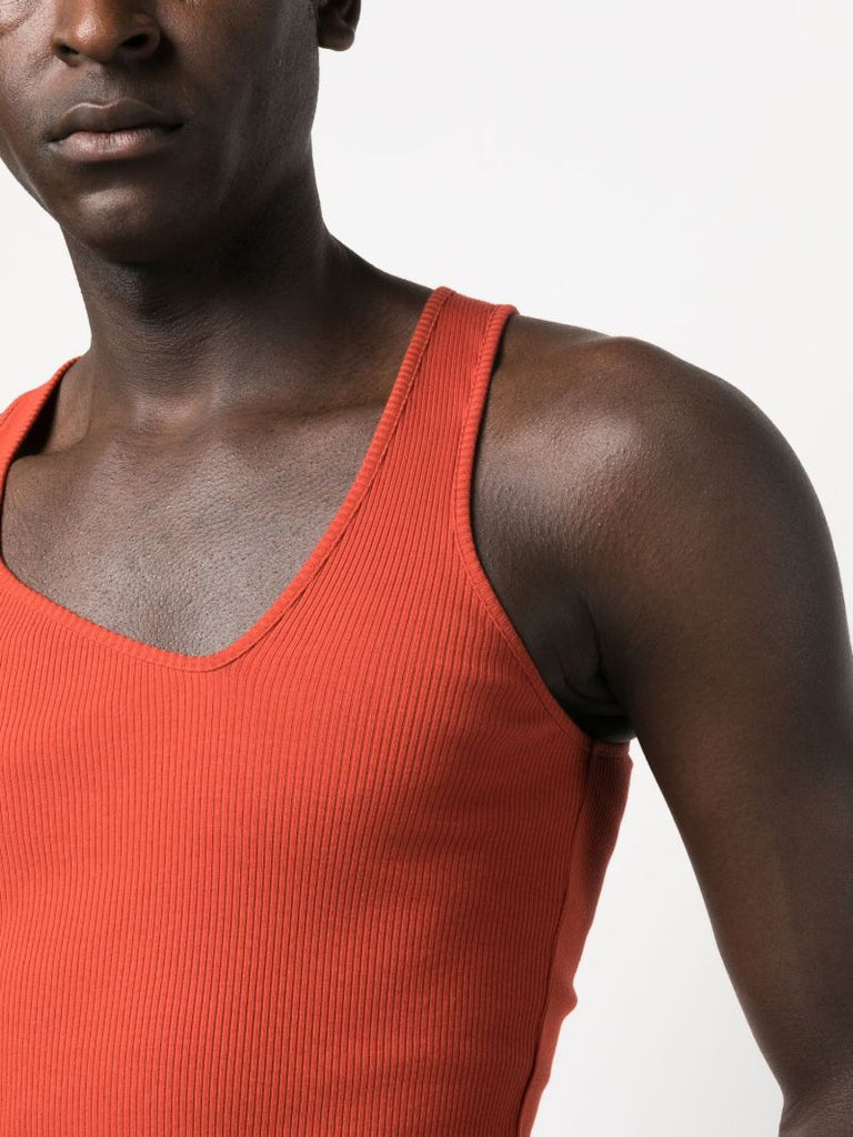 Red Y Neck 23 Cotton Vest