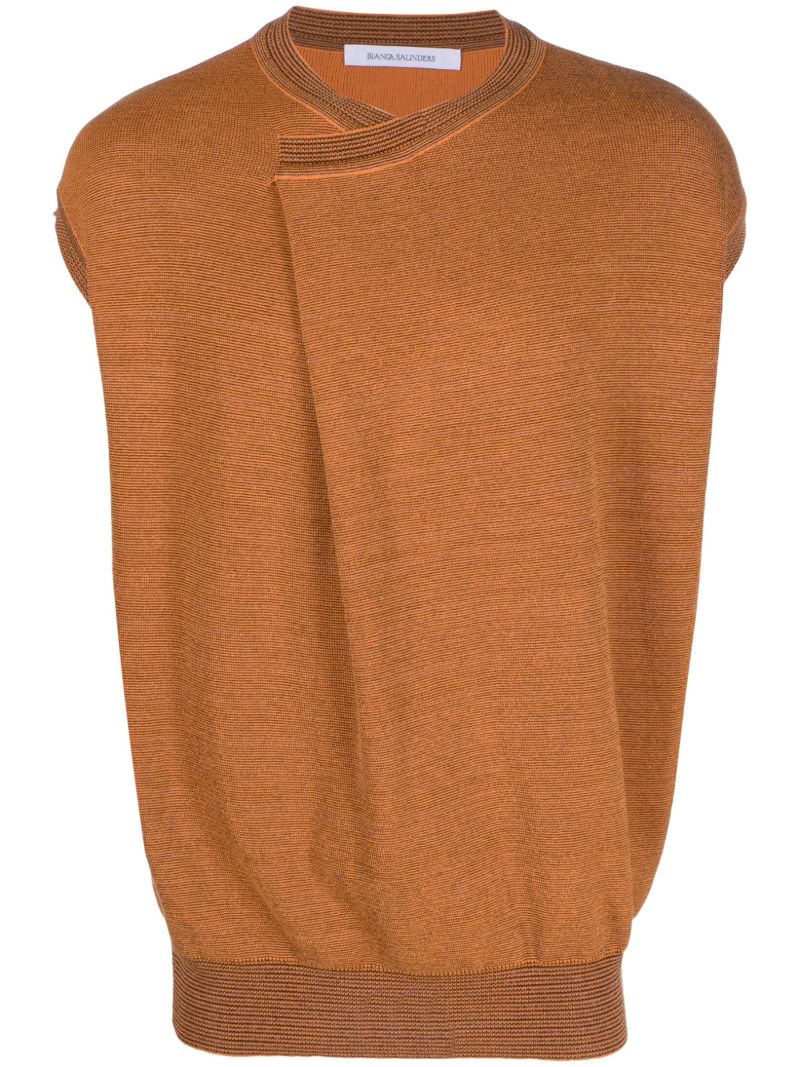 Orange Aduke Knitted Vest Top
