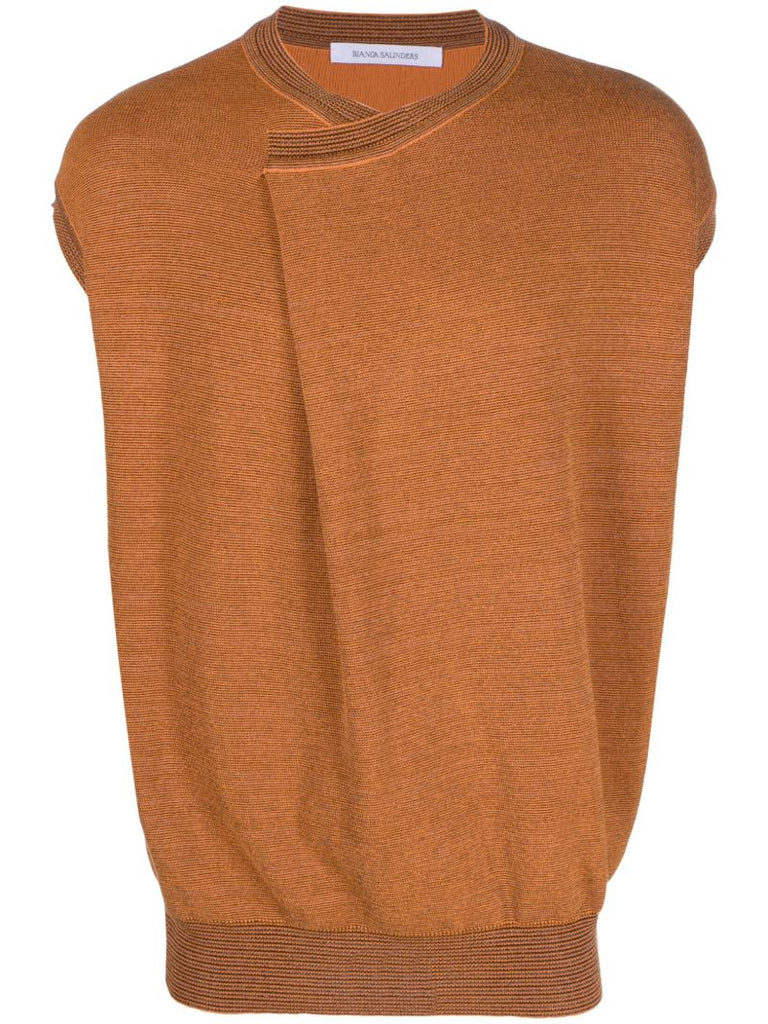 Orange Aduke Knitted Vest Top