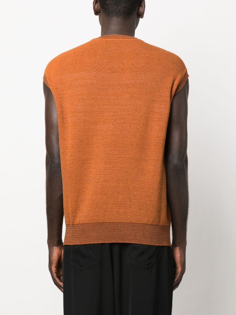 Orange Aduke Knitted Vest Top