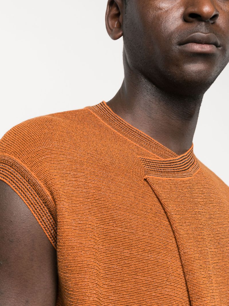 Orange Aduke Knitted Vest Top