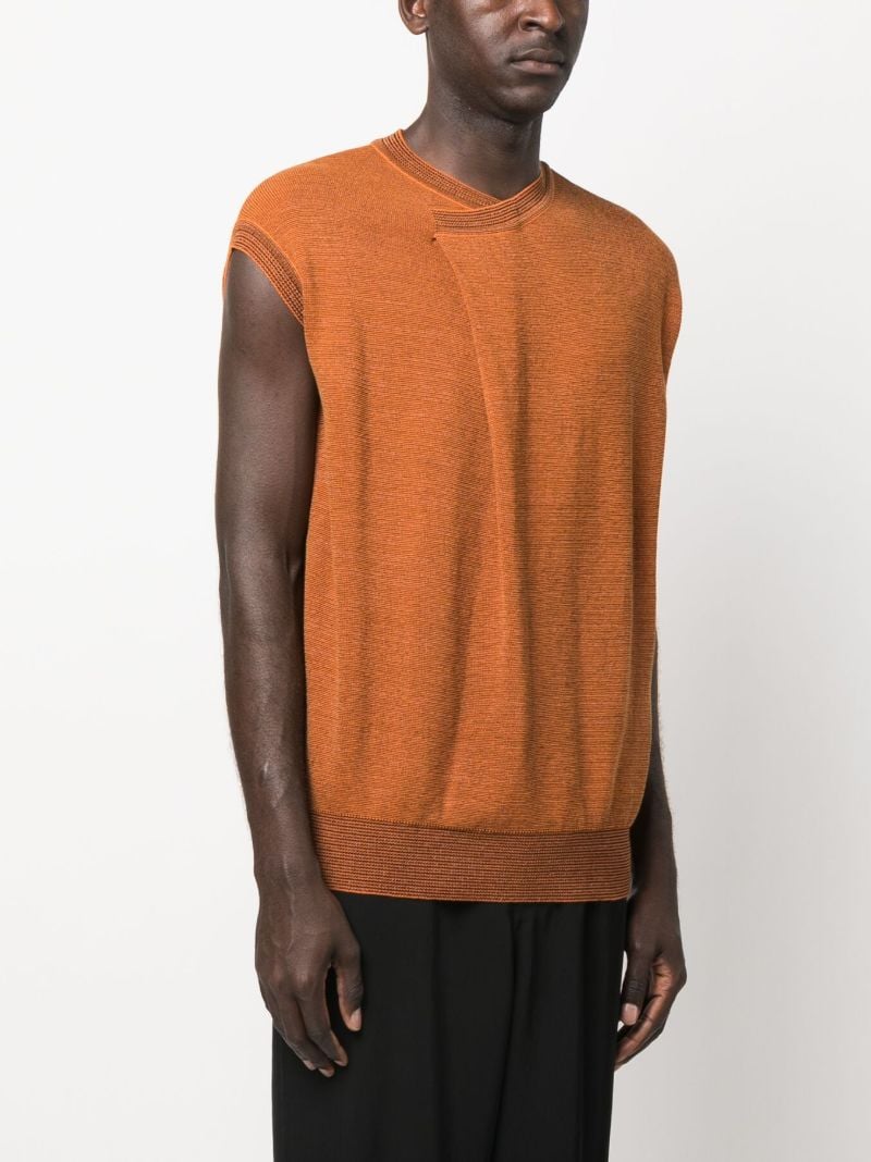 Orange Aduke Knitted Vest Top