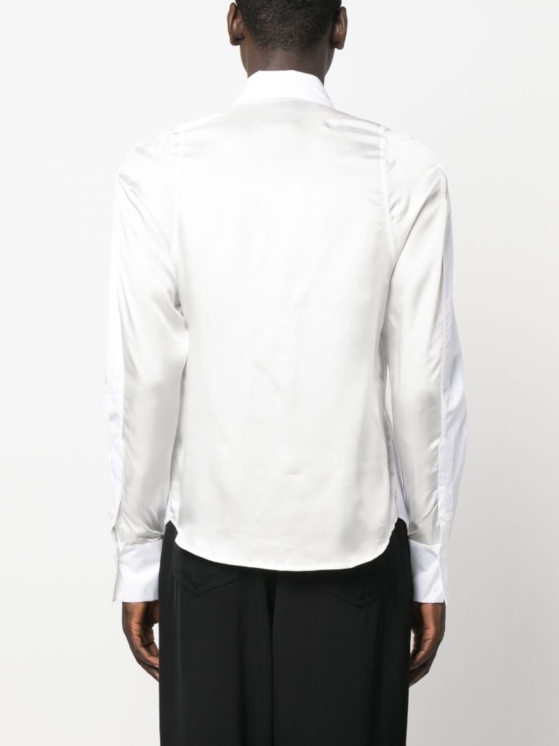 White Row Back Long Sleeve Shirt