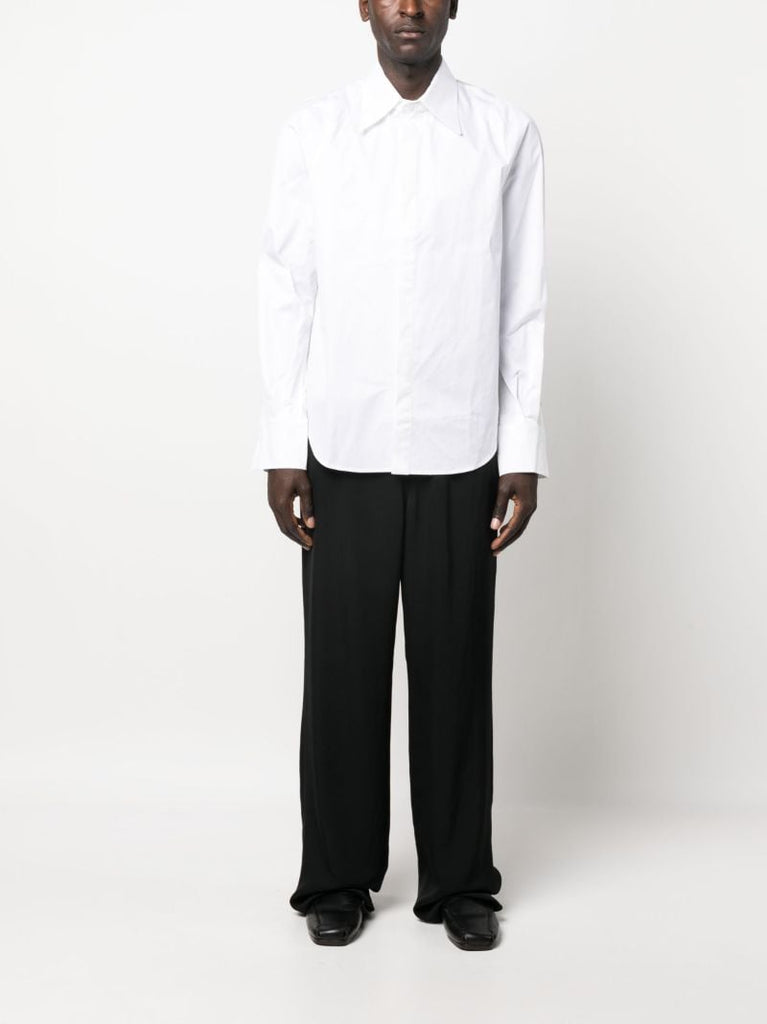 White Row Back Long Sleeve Shirt
