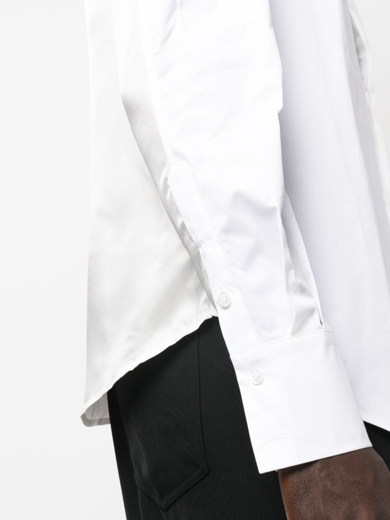 White Row Back Long Sleeve Shirt