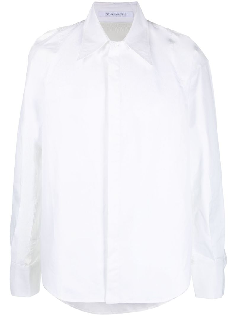 White Row Back Long Sleeve Shirt