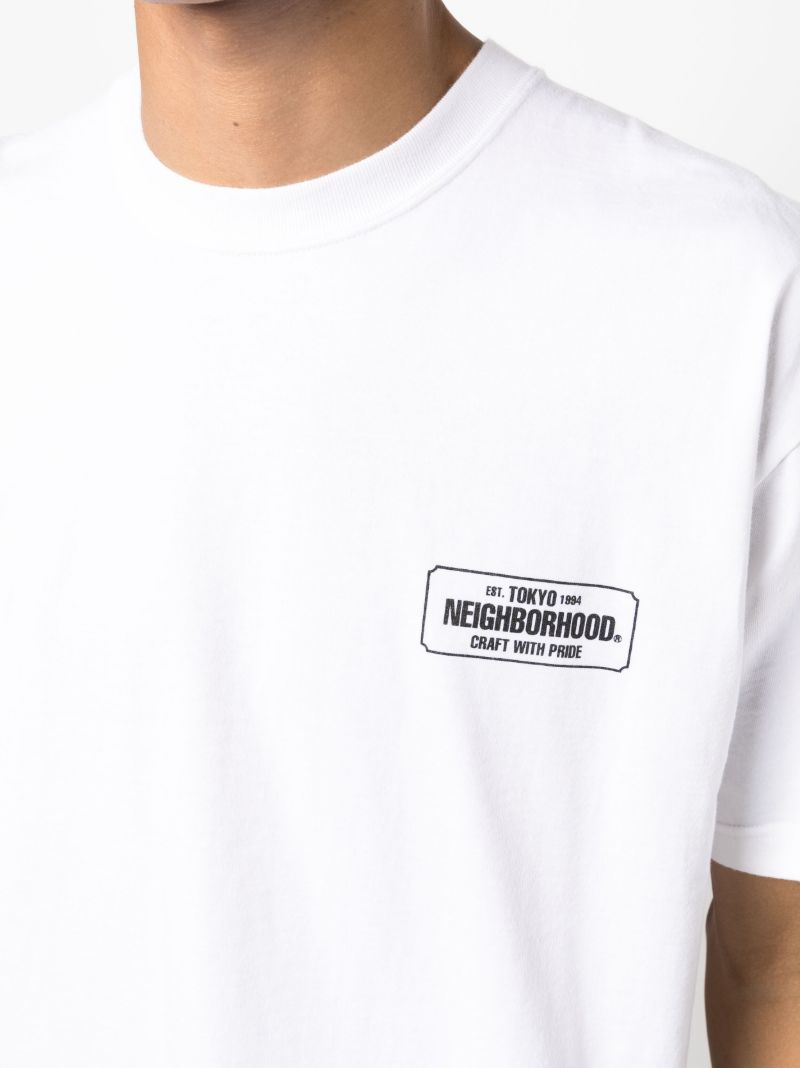 White Logo-print Cotton T-shirt
