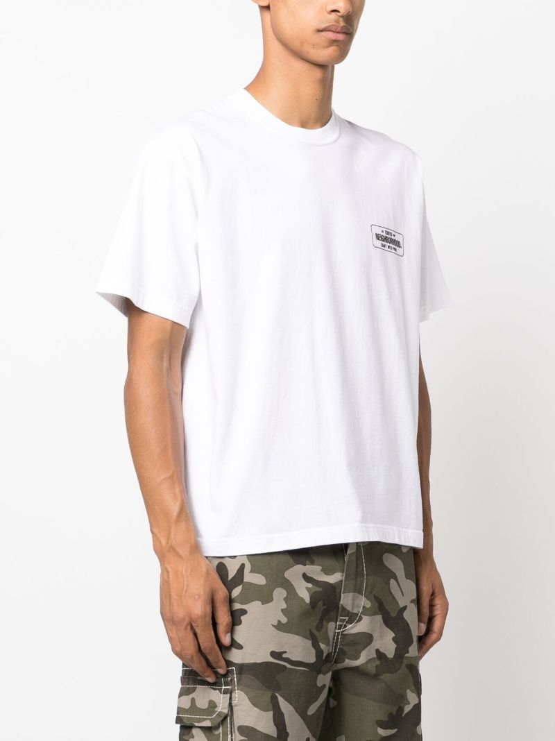 White Logo-print Cotton T-shirt