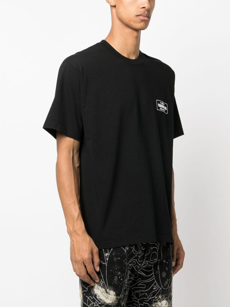 Black Logo-print Cotton T-shirt