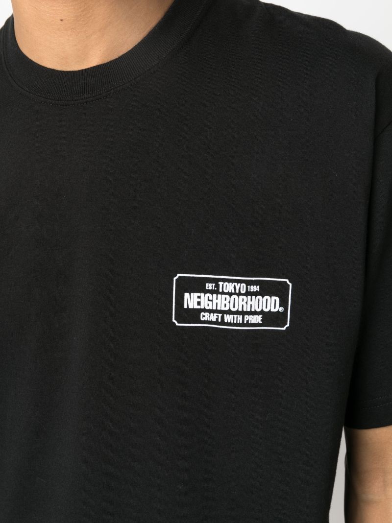 Black Logo-print Cotton T-shirt