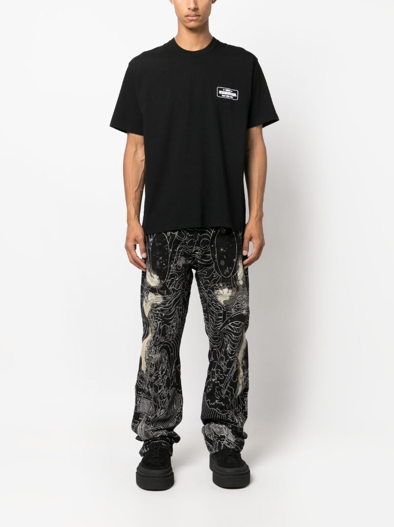 Black Logo-print Cotton T-shirt