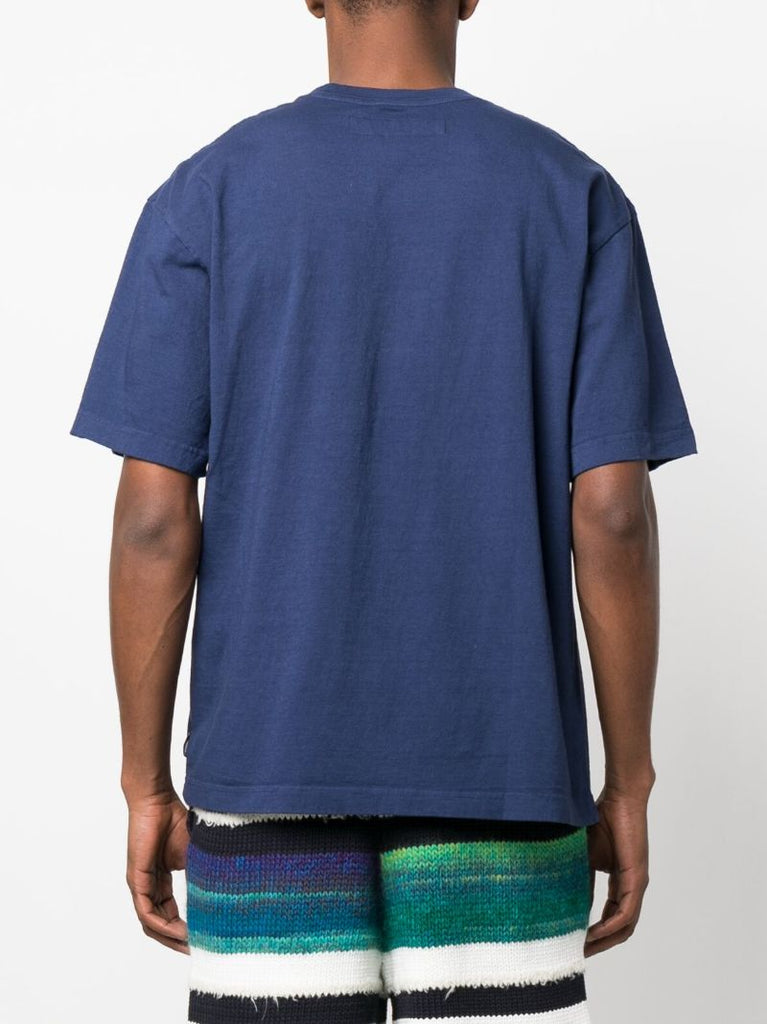 Blue Logo Print T-shirt