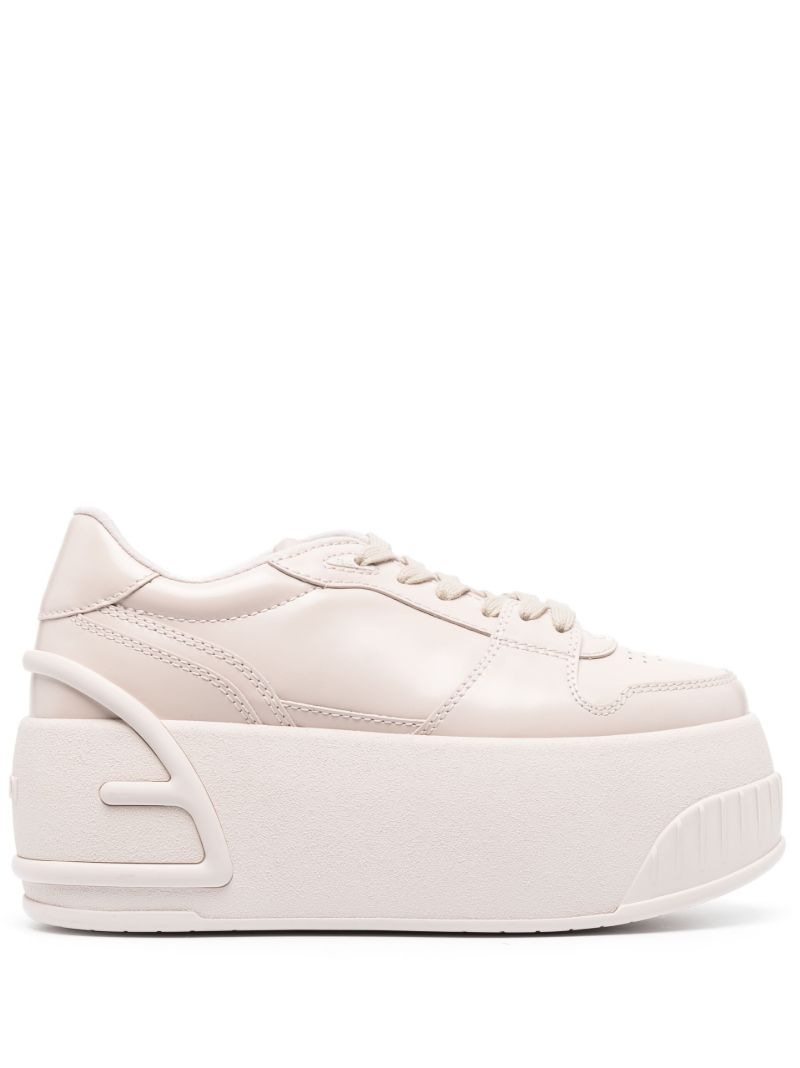 Beige Ff 70mm Platform Sneakers