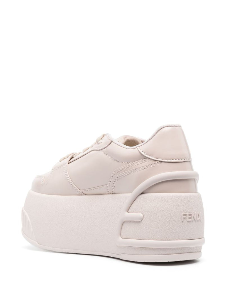 Beige Ff 70mm Platform Sneakers