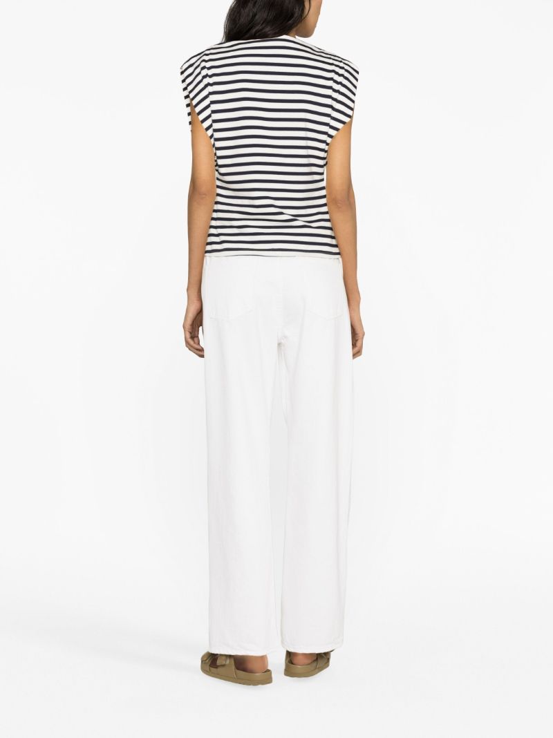 Blue Stripe-print T-shirt