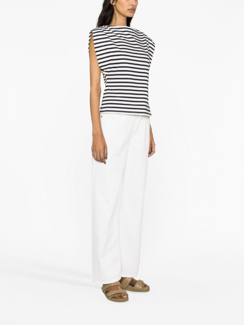 Blue Stripe-print T-shirt