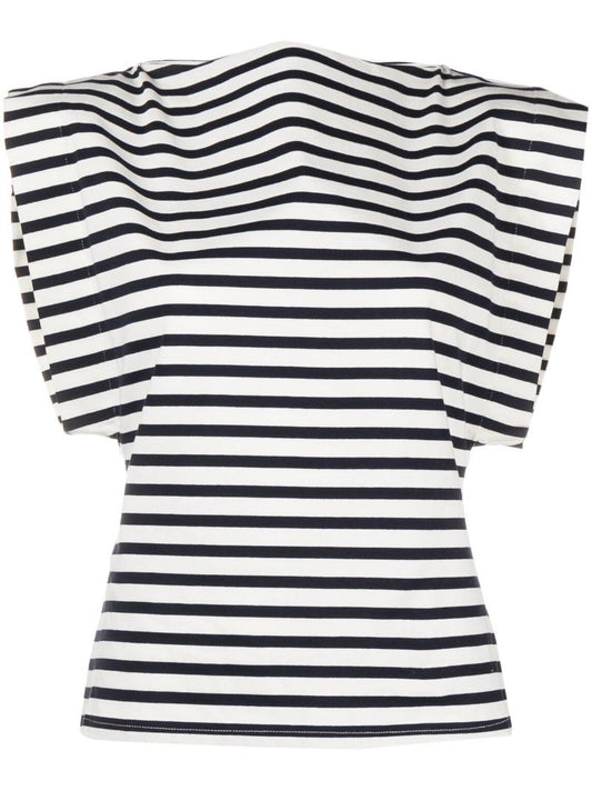 Blue Stripe-print T-shirt