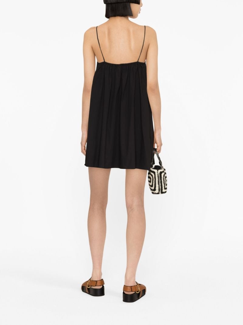 Black Organic Cotton Mini Dress