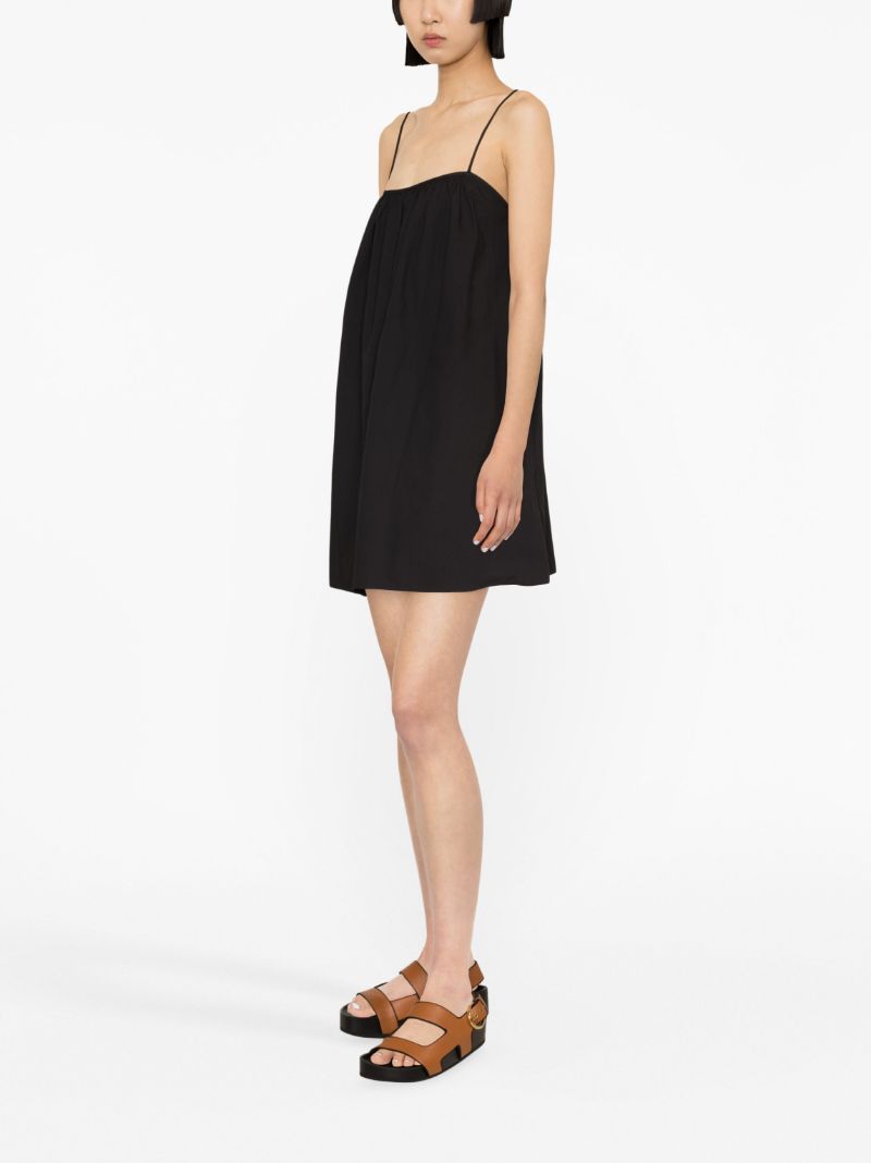 Black Organic Cotton Mini Dress