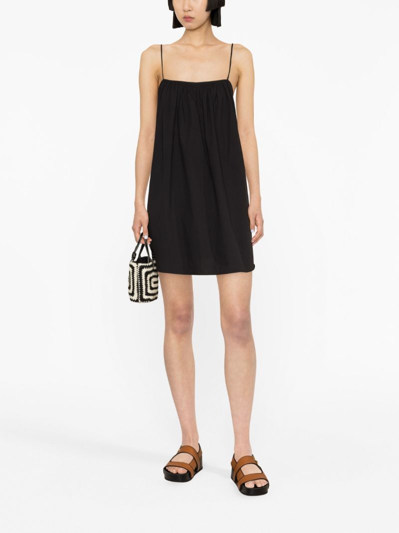 Black Organic Cotton Mini Dress