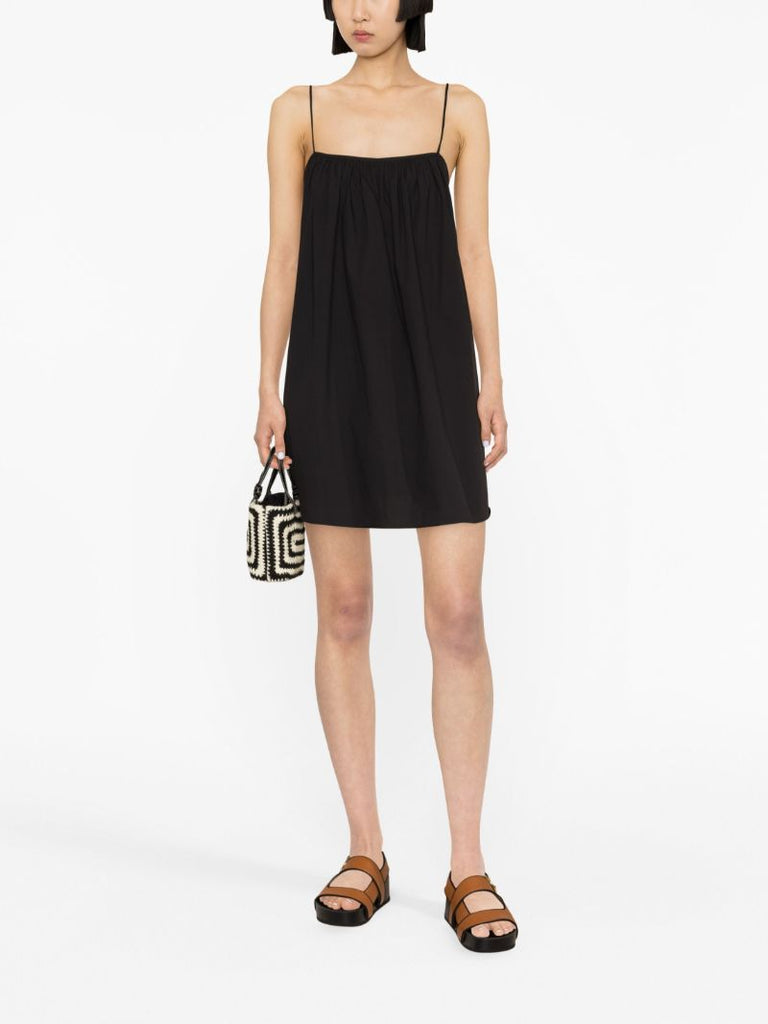 Black Organic Cotton Mini Dress