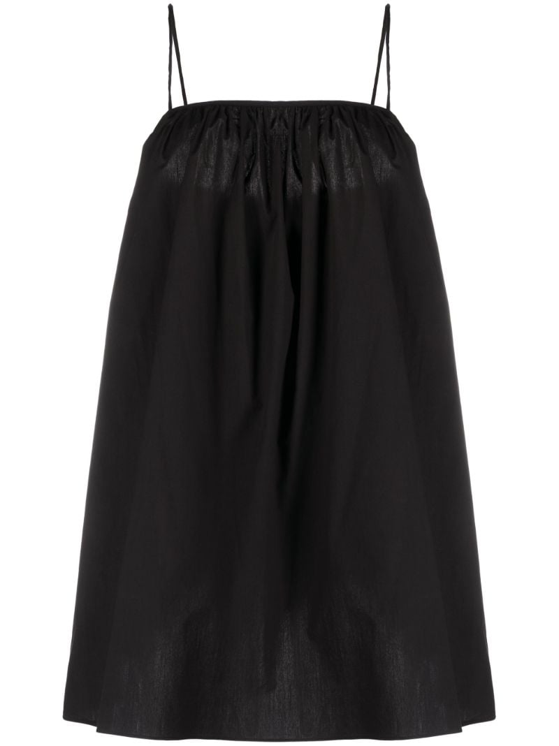 Black Organic Cotton Mini Dress