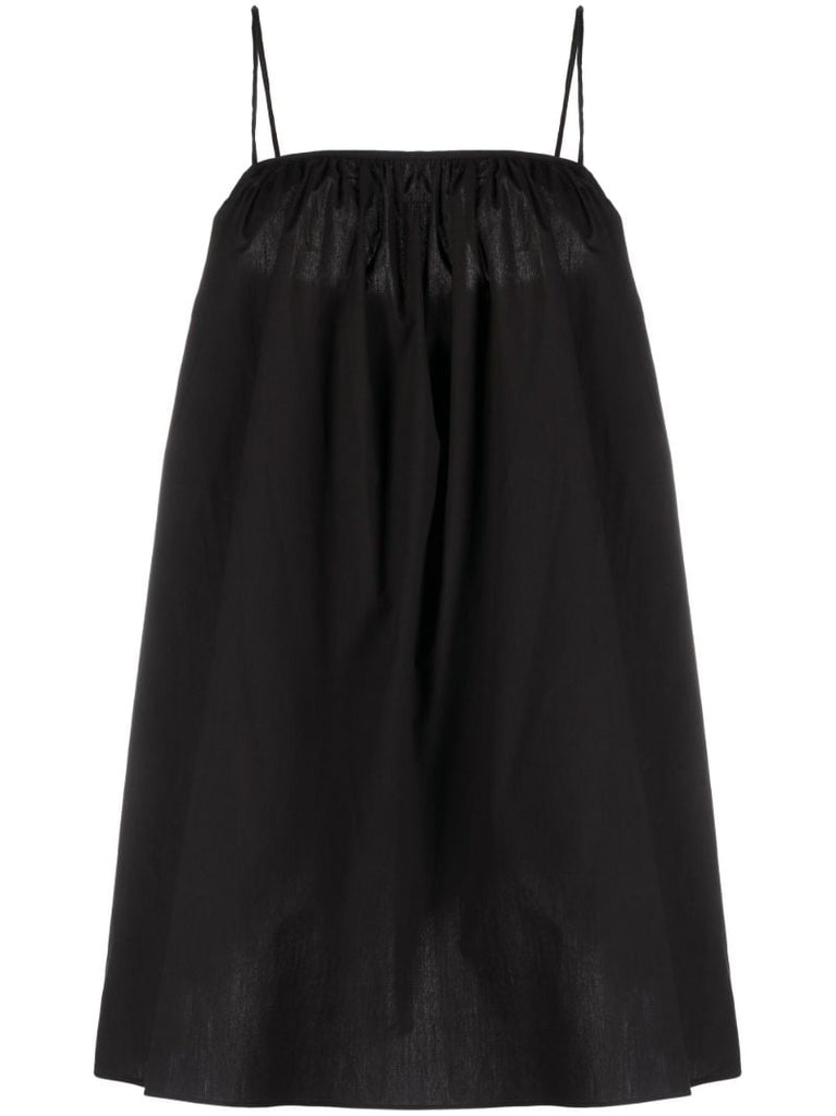 Black Organic Cotton Mini Dress