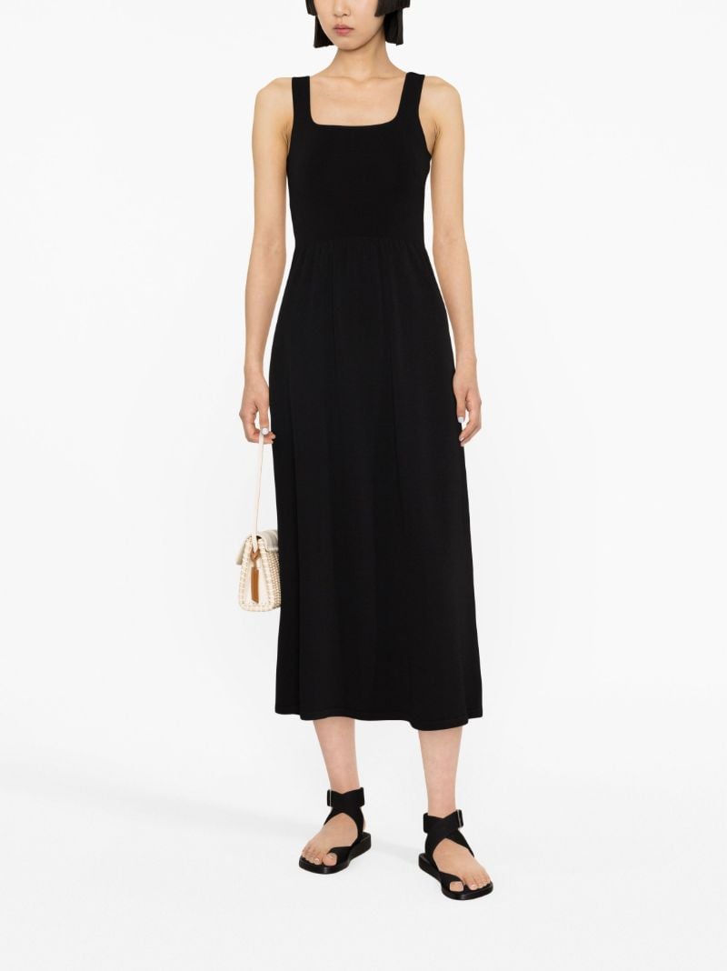 Black Knitted Midi Dress
