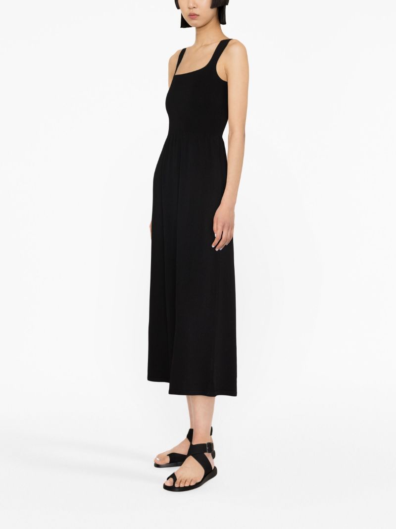 Black Knitted Midi Dress
