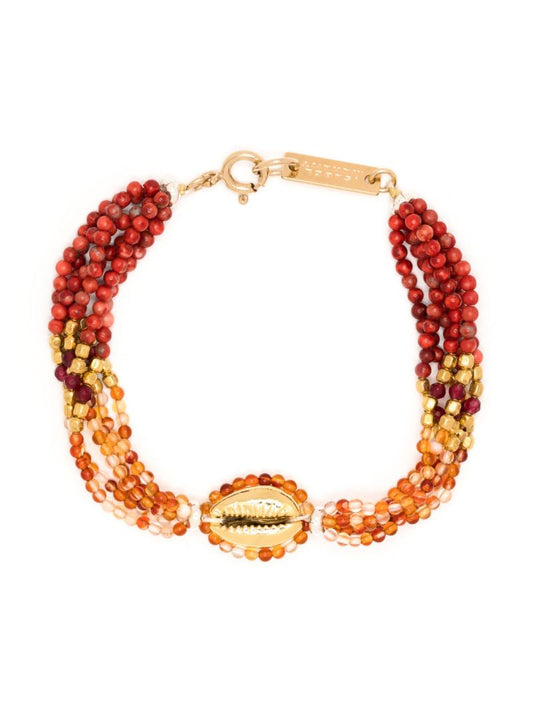 Gold-tone Malebo Beaded Bracelet