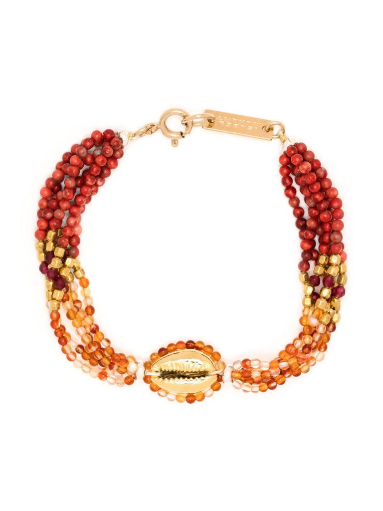 Gold-tone Malebo Beaded Bracelet