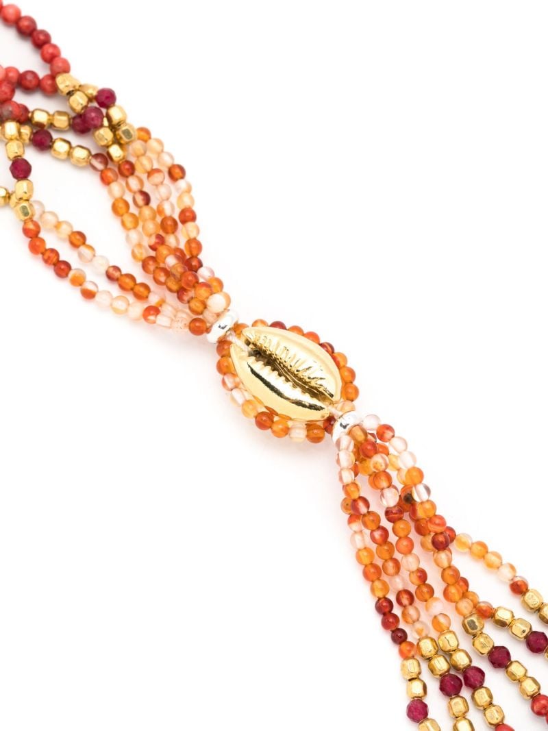 Gold-tone Malebo Beaded Bracelet